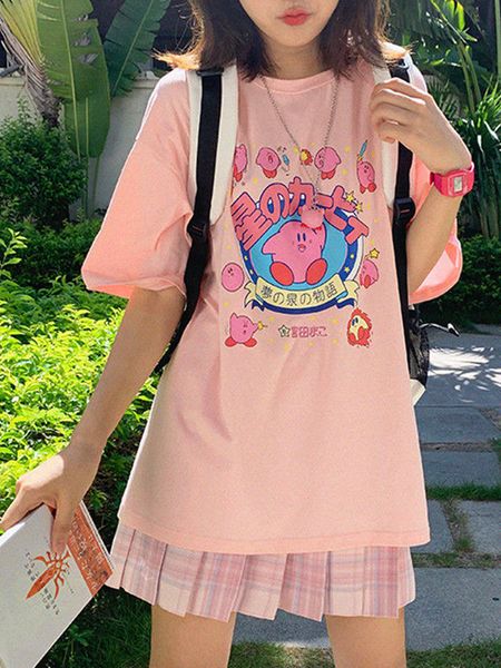 women's t-shirt deeptown harajuku kawaii anime t-shirt cute summer t-shirts japanese fun pink sweet girl y2k cartoons streetwear women, White
women's t-shirt deeptown harajuku kawaii anime t-shirt cute summer t-shirts japanese fun pink sweet girl y2k cartoons streetwear women, White