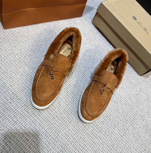 lp piana charms embellished walk suede shoes lp flat slip on loafers wool casual couple genuine leather fur for women luxury designers dress, Black
lp piana charms embellished walk suede shoes lp flat slip on loafers wool casual couple genuine leather fur for women luxury designers dress, Black