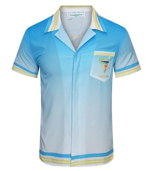 casablanca men's casual shirts short sleeve man designer shirt women casa tennis club, White;black
casablanca men's casual shirts short sleeve man designer shirt women casa tennis club, White;black
