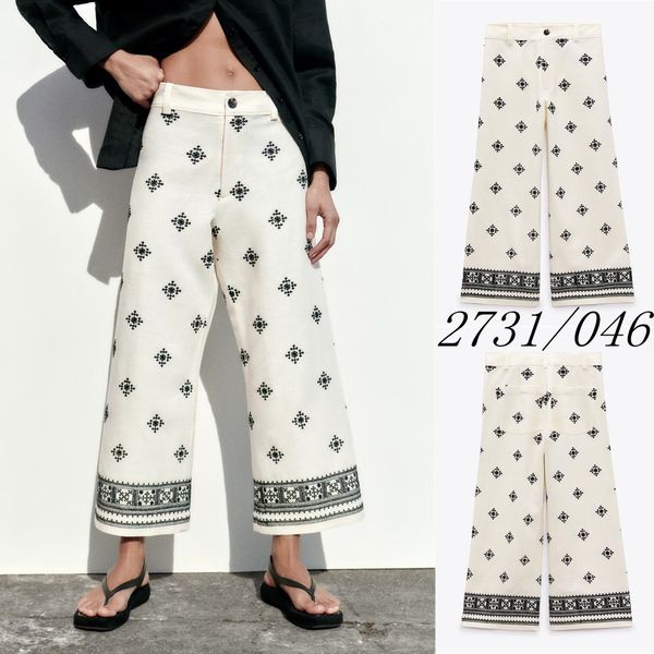 womens pants s spring casual unizera loose embroidery decoration linen high waist straight 27310 230410, Black;white
womens pants s spring casual unizera loose embroidery decoration linen high waist straight 27310 230410, Black;white