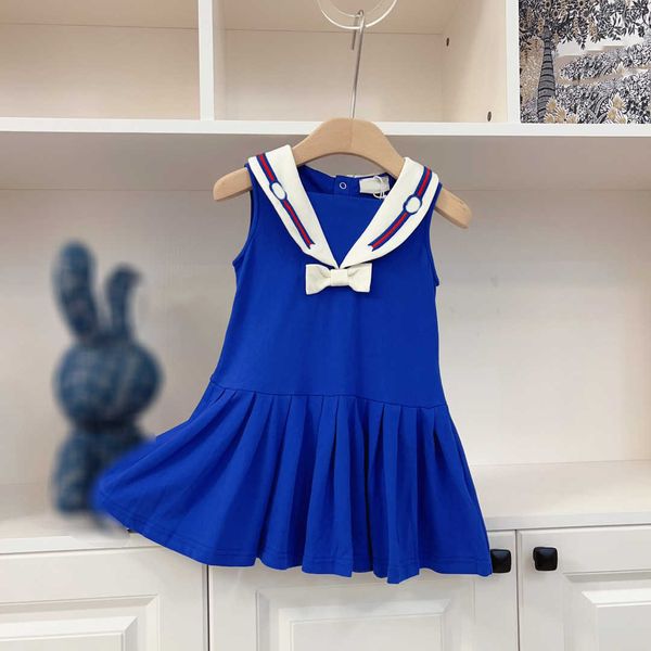 23ss vest dresses designer preppy style lapel embroidery blue shirt dress big girls pleated skirts kids clothes a1, Red;yellow
23ss vest dresses designer preppy style lapel embroidery blue shirt dress big girls pleated skirts kids clothes a1, Red;yellow