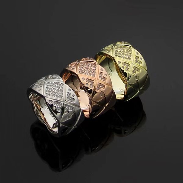 2023 brand classic c-line crystal coupe ring for women's fashion new wide diamond ring 18k gold titanium steel designer ring, Silver
2023 brand classic c-line crystal coupe ring for women's fashion new wide diamond ring 18k gold titanium steel designer ring, Silver