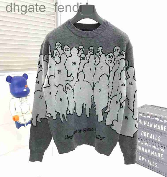 men's sweaters designermen's plus size hoodies in autumn / winter 2022acquard knitting machine e custom jnlarged detail crew neck, White;black 
men's sweaters designermen's plus size hoodies in autumn / winter 2022acquard knitting machine e custom jnlarged detail crew neck, White;black