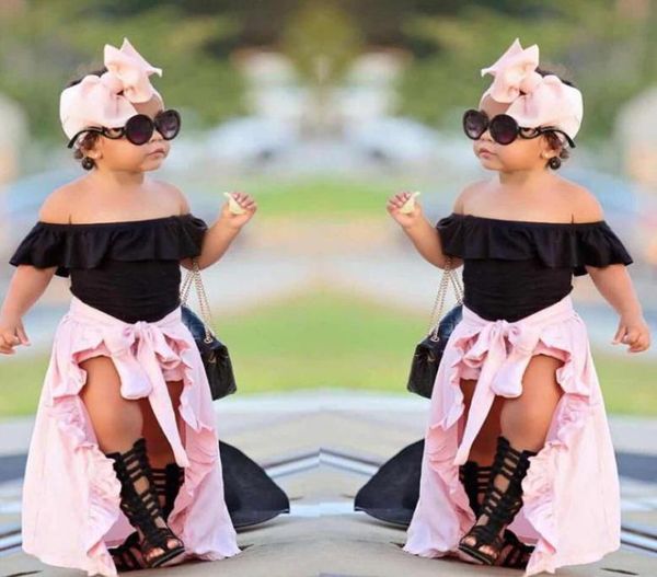 girls clothing sets summer 4pcs kids baby girls off shoulder tshirt shorts skirt headband outfits set5677331, White
girls clothing sets summer 4pcs kids baby girls off shoulder tshirt shorts skirt headband outfits set5677331, White
