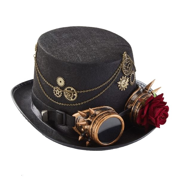 stingy brim hats steampunk men hat with goggles gay hat jazz hat gothic steampunk hat for men non-slip hat carnival nightclub 230411, Blue;gray
stingy brim hats steampunk men hat with goggles gay hat jazz hat gothic steampunk hat for men non-slip hat carnival nightclub 230411, Blue;gray