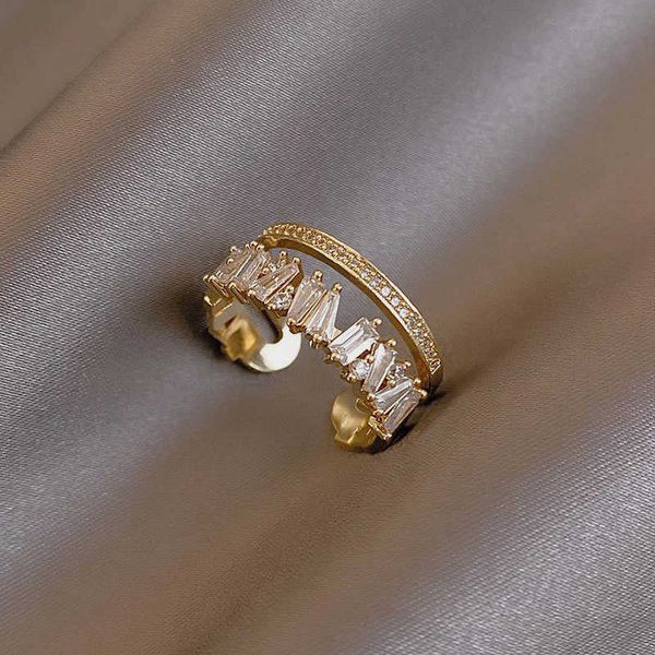 band rings lats luxury zircon double student opening rings for woman 2021 fashion gothic finger jewelry wedding party girl's ring p2304, Silver
band rings lats luxury zircon double student opening rings for woman 2021 fashion gothic finger jewelry wedding party girl's ring p2304, Silver