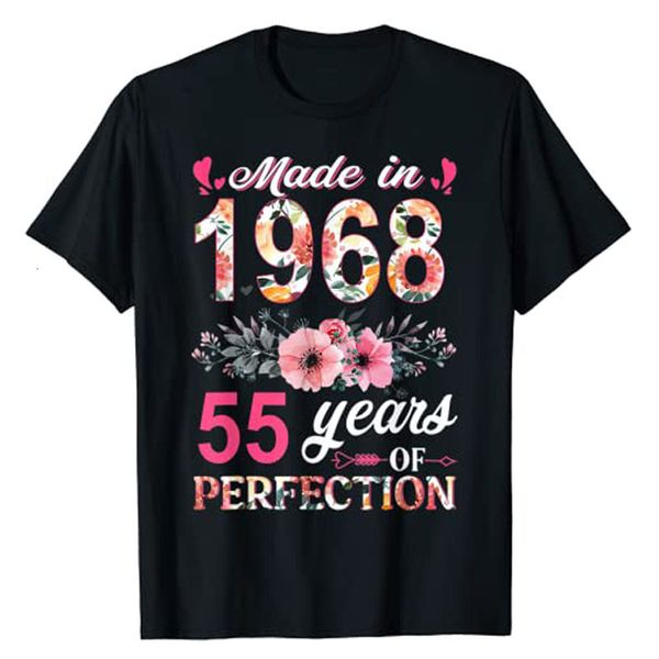 womens tshirt made in 1968 floral 55 year old 55th birthday gifts women flowers print graphic tee mothers day mama mom presents 230411, White
womens tshirt made in 1968 floral 55 year old 55th birthday gifts women flowers print graphic tee mothers day mama mom presents 230411, White
