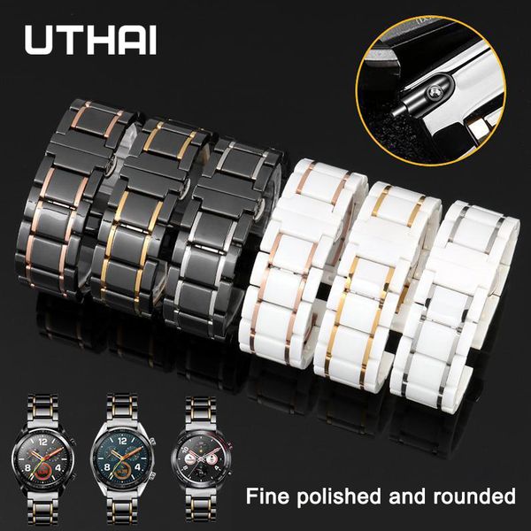 watch bands five beads ceramic strap stainless steel watch band 20mm 22mm for samsung s3 46huawei gt uthai c09 230411, Black;brown
watch bands five beads ceramic strap stainless steel watch band 20mm 22mm for samsung s3 46huawei gt uthai c09 230411, Black;brown