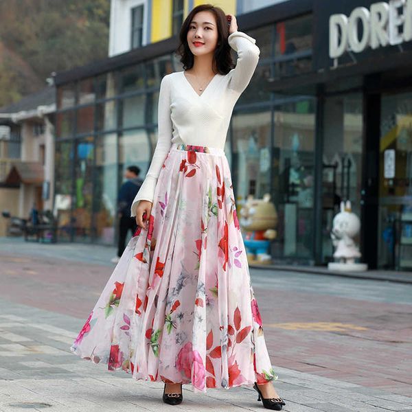 summer 2023 new chiffon halfskirt bohemian mid length swing fairy large beach skirt, Black
summer 2023 new chiffon halfskirt bohemian mid length swing fairy large beach skirt, Black