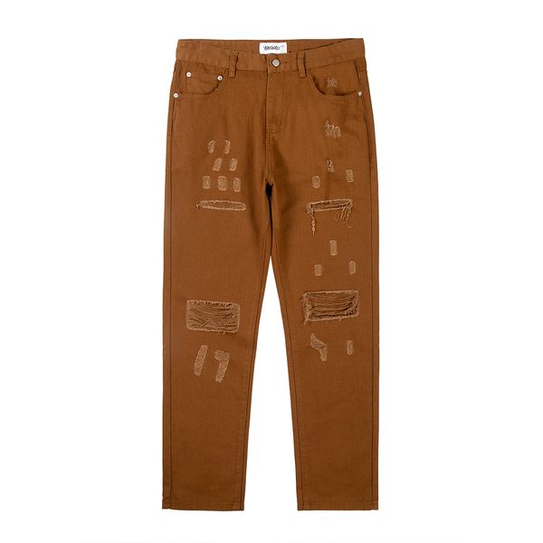 casual jeans cargos men's straight vintage pants oversized hip hop denim trousers, Black;brown
casual jeans cargos men's straight vintage pants oversized hip hop denim trousers, Black;brown
