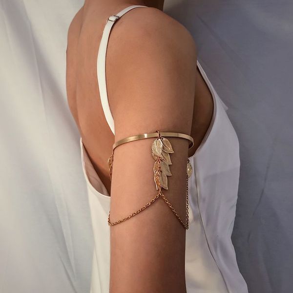charm bracelets purui bohemian leaf upper arm bracelet metal leaves tassel pendants cuff bangle for women fashion jewelry 230411, Golden;silver
charm bracelets purui bohemian leaf upper arm bracelet metal leaves tassel pendants cuff bangle for women fashion jewelry 230411, Golden;silver
