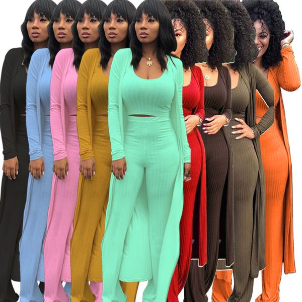 autumn women solid color 3-piece set lady o-neck vest full sleeve x-long coat skinny long trousers sets, White
autumn women solid color 3-piece set lady o-neck vest full sleeve x-long coat skinny long trousers sets, White