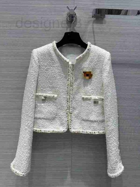 women's jackets designer coat 2023 spring new rice apricot soft tweed fabric round neck short 2y6s, Black;brown
women's jackets designer coat 2023 spring new rice apricot soft tweed fabric round neck short 2y6s, Black;brown