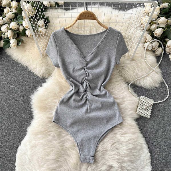 nxy summer short sleeves bodysuits women v neck slim solid bodysuit female streetwear korean rompers 230328, Black;white
nxy summer short sleeves bodysuits women v neck slim solid bodysuit female streetwear korean rompers 230328, Black;white
