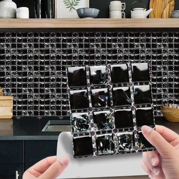 

MSC059-172 cross-border 3D three-dimensional mosaic tile sticker kitchen bathroom decoration self-adhesive wall sticker waterproof sticker