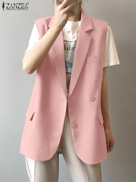 women s suits blazers zanzea spring female outwear women lapel neck sleeveless summer lady elegant work vest solid chic shirt 2023 230411, White;black
women s suits blazers zanzea spring female outwear women lapel neck sleeveless summer lady elegant work vest solid chic shirt 2023 230411, White;black