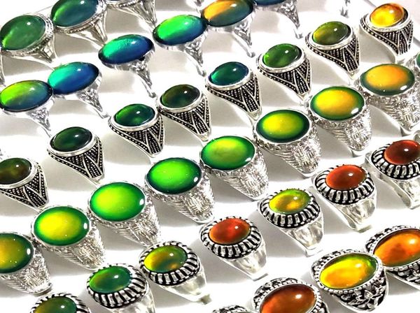 30pcslot men women change color mood ring emotional temperature sensitive glazed male female fashon ring silver tone alloy retro 9192367, Golden;silver
30pcslot men women change color mood ring emotional temperature sensitive glazed male female fashon ring silver tone alloy retro 9192367, Golden;silver