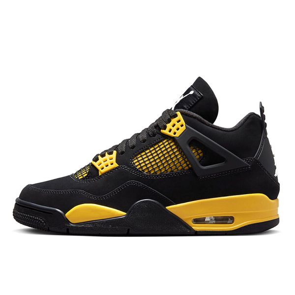 shoes footwear 4 4s thunder casual black/tour yellow dh6927-017