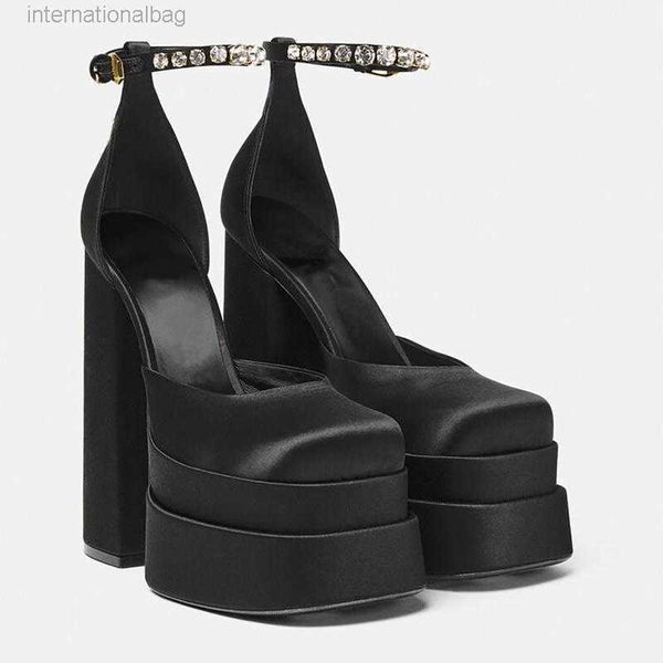 sandals 2023 brand designer pumps luxury satin cloth crystal buckle spring female party runway shoes round toe high heels women sandal, Black
sandals 2023 brand designer pumps luxury satin cloth crystal buckle spring female party runway shoes round toe high heels women sandal, Black