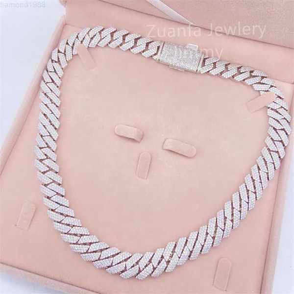 15mm two row hand setting buss down iced out vvs1 moissanite diamond men big miami hip hop jewelry cuban link, Silver
15mm two row hand setting buss down iced out vvs1 moissanite diamond men big miami hip hop jewelry cuban link, Silver