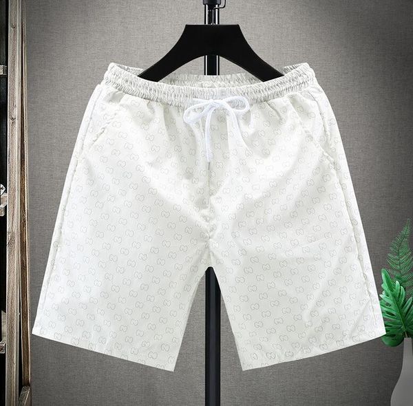 mhf136 designer men's shorts summer quick drying print reflective beach shorts, White;black
mhf136 designer men's shorts summer quick drying print reflective beach shorts, White;black