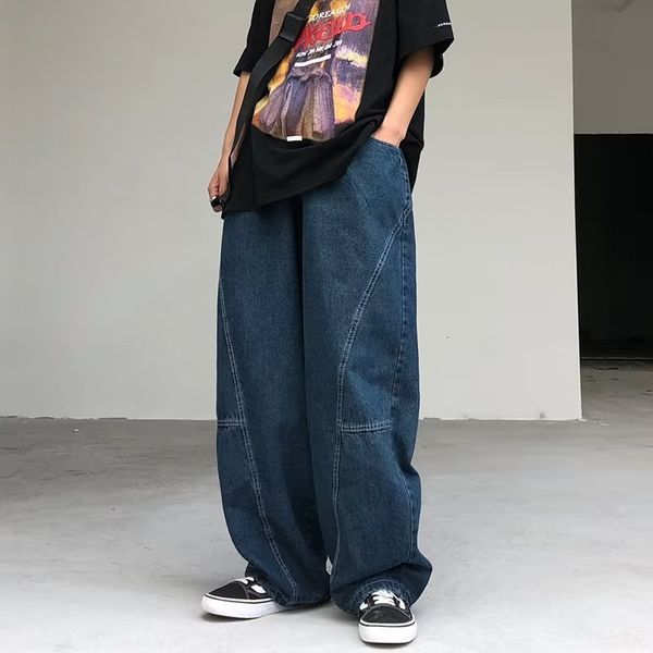 men's jeans japanese oversized jeans men's fashion bag solid casual stitching trousers street straight harajuku jeans 230412, Blue
men's jeans japanese oversized jeans men's fashion bag solid casual stitching trousers street straight harajuku jeans 230412, Blue