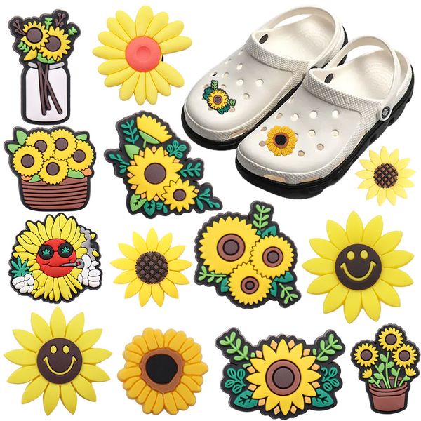 wholesale 100pcs pvc yellow sunflowers designer charms children decorations shoe buckle for croc button clog diy backpack, White;pink
wholesale 100pcs pvc yellow sunflowers designer charms children decorations shoe buckle for croc button clog diy backpack, White;pink