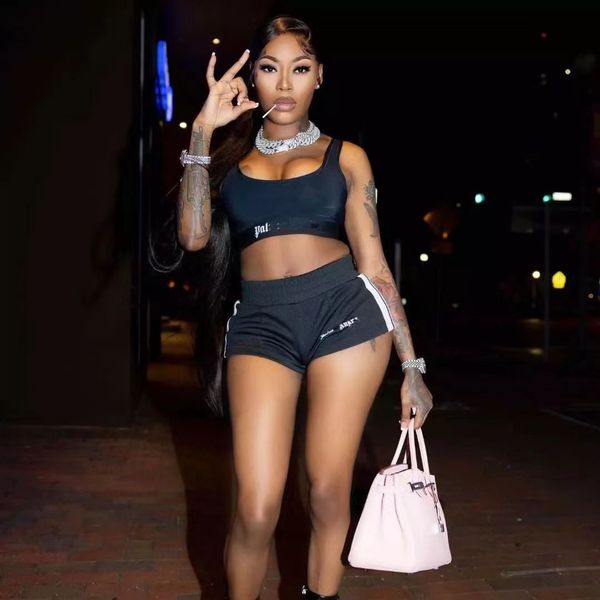 2023 new women's tracksuits fashion designer letter palm printing outdoor women's sports set casual set, Gray
2023 new women's tracksuits fashion designer letter palm printing outdoor women's sports set casual set, Gray