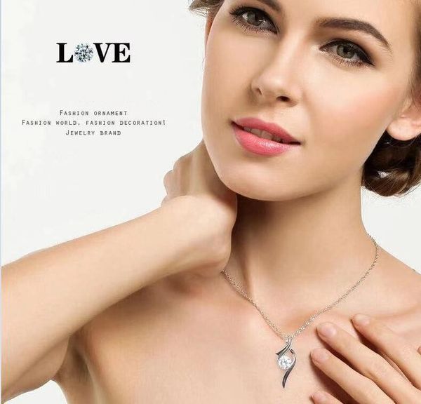 wholesale heart of cupid pendant necklace ear studs suit inlaid zircon rhinestone crystal twinkle non fading valentine's gift jewelry e, Silver
wholesale heart of cupid pendant necklace ear studs suit inlaid zircon rhinestone crystal twinkle non fading valentine's gift jewelry e, Silver