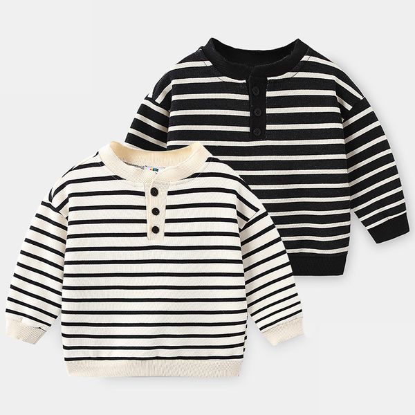 t-shirts spring and autumn 2-10 year old children's long sleeve white button crew neck stripe sweatshirt 230412, Blue
t-shirts spring and autumn 2-10 year old children's long sleeve white button crew neck stripe sweatshirt 230412, Blue