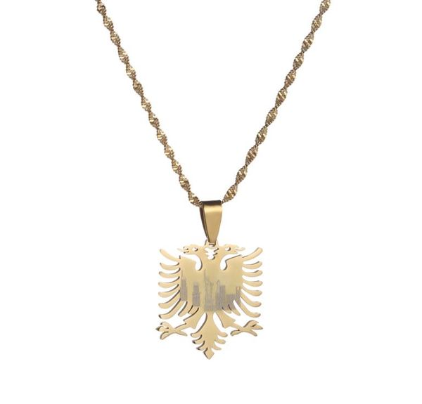 albania eagle pendant necklaces gold color stainless steel jewelry ethnic gifts for women men1383605, Silver
albania eagle pendant necklaces gold color stainless steel jewelry ethnic gifts for women men1383605, Silver