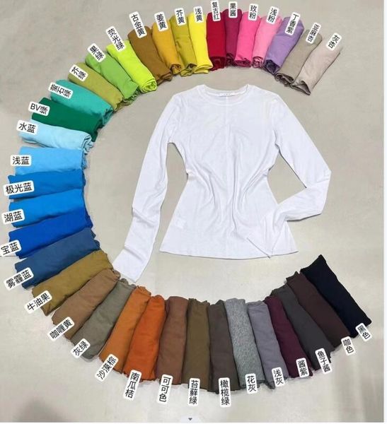 women's t-shirt candy colored girl's round neck thin base t-shirt spring summer autumn casual loose outwear winter inner layering, White
women's t-shirt candy colored girl's round neck thin base t-shirt spring summer autumn casual loose outwear winter inner layering, White