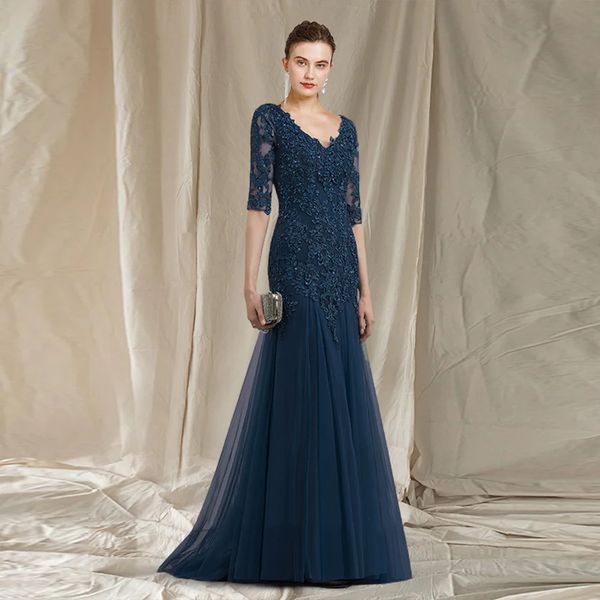 2023 mermaid mother of the bride dress v neck half sleeves floor-length wedding party gowns appliques sequined robe de soiree femme, Black;red
2023 mermaid mother of the bride dress v neck half sleeves floor-length wedding party gowns appliques sequined robe de soiree femme, Black;red