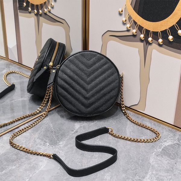 round camera bag quilted grain leather crossbody bags circular handbag chain and leather shoukder strap women small handbags zipper clutch w
round camera bag quilted grain leather crossbody bags circular handbag chain and leather shoukder strap women small handbags zipper clutch w