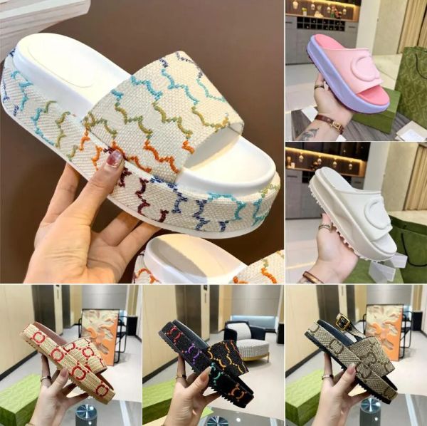 designer women sandal canvas platform slippers real leather beige brick red colors beach slides slipper outdoor party classic sandals si ufn, Black
designer women sandal canvas platform slippers real leather beige brick red colors beach slides slipper outdoor party classic sandals si ufn, Black