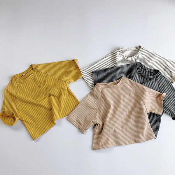 tshirts children clothing summer baby girls boys cotton kids pullover stripe short sleeve japan korean style 230412, Blue
tshirts children clothing summer baby girls boys cotton kids pullover stripe short sleeve japan korean style 230412, Blue