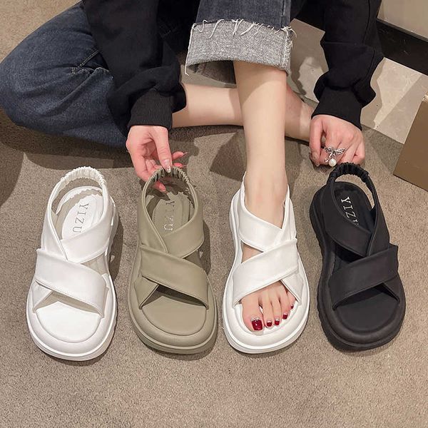 sandals women cross-tied slippers platform sandals fashion design casual slippers female summer outdoor beach light leisure soft sandals, Black
sandals women cross-tied slippers platform sandals fashion design casual slippers female summer outdoor beach light leisure soft sandals, Black