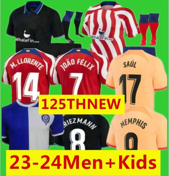 120th soccer jerseys 2023 joao felix 23/24 morata m. llorente correa memphis camiseta football shirt men kids kit griezmann r. de paul carra, Black;yellow
120th soccer jerseys 2023 joao felix 23/24 morata m. llorente correa memphis camiseta football shirt men kids kit griezmann r. de paul carra, Black;yellow