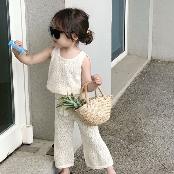 clothing sets milancel summer kids clothes set children knitted vest trousers suit girls outwear 2pcs 230412, White
clothing sets milancel summer kids clothes set children knitted vest trousers suit girls outwear 2pcs 230412, White