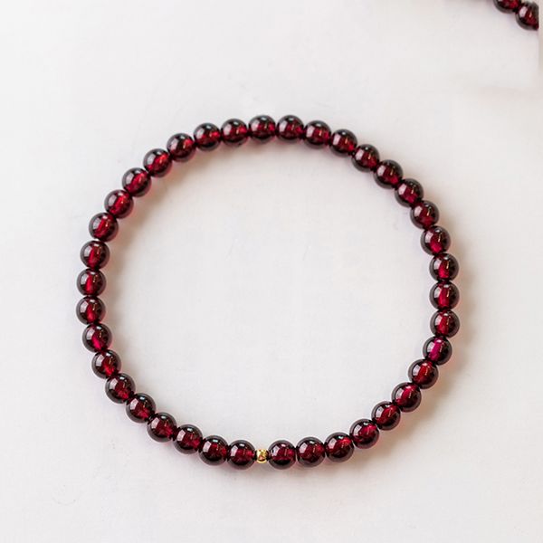 natural garnet 4-6mm round bead bracelet with 3mm 18k gold filled ball for lady jewelry accessories adjusted with elastic string ready stock, Black
natural garnet 4-6mm round bead bracelet with 3mm 18k gold filled ball for lady jewelry accessories adjusted with elastic string ready stock, Black