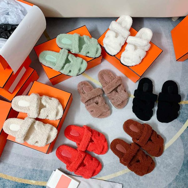 designers chypre sandals wool slippers fur furry women men slippers terry oran slides rubber sole sandal with box, Black
designers chypre sandals wool slippers fur furry women men slippers terry oran slides rubber sole sandal with box, Black