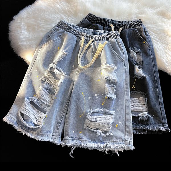 men's shorts arrival men's leisure beach loose shorts summer fashion straight cotton tear wide leg shorts denim men's brand c, White;black
men's shorts arrival men's leisure beach loose shorts summer fashion straight cotton tear wide leg shorts denim men's brand c, White;black