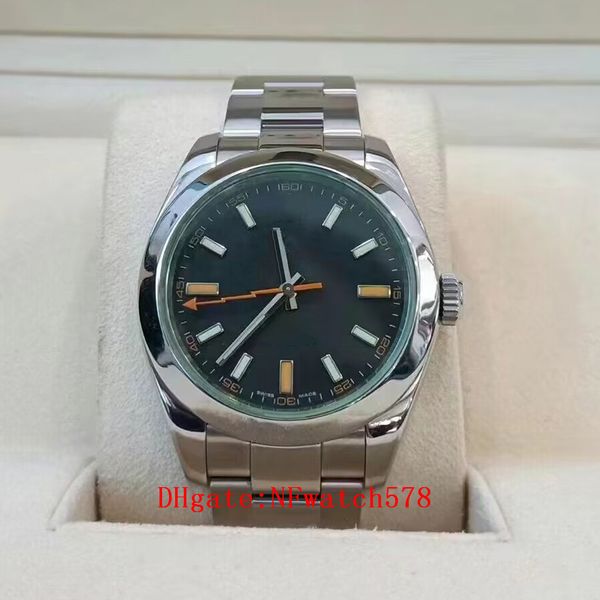 new men's automatic mechanical watch 40mm stainless steel 116400 eclairage blue dial green glass wristwatch, Slivery;brown
new men's automatic mechanical watch 40mm stainless steel 116400 eclairage blue dial green glass wristwatch, Slivery;brown