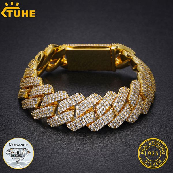 chain fine jewelry vvs1 d color men cuban bracelet s925 silver for hip hop 230411, Black
chain fine jewelry vvs1 d color men cuban bracelet s925 silver for hip hop 230411, Black
