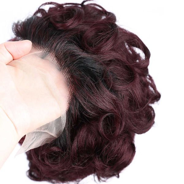 hair wigs ombre 99j red pixie cut lace human fumi curly 13x1 part for women loose short 230412, Black
hair wigs ombre 99j red pixie cut lace human fumi curly 13x1 part for women loose short 230412, Black