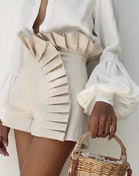 women's shorts 2023 fashion bottom ruffle hem ruched high waist elegant summer casual female clothing outfits 230411, White;black
women's shorts 2023 fashion bottom ruffle hem ruched high waist elegant summer casual female clothing outfits 230411, White;black