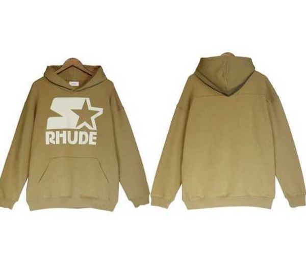 men's rhude men designer correct version of the print niche hoody tide washed made old vintage american high street hoodiejhyy, Black
men's rhude men designer correct version of the print niche hoody tide washed made old vintage american high street hoodiejhyy, Black