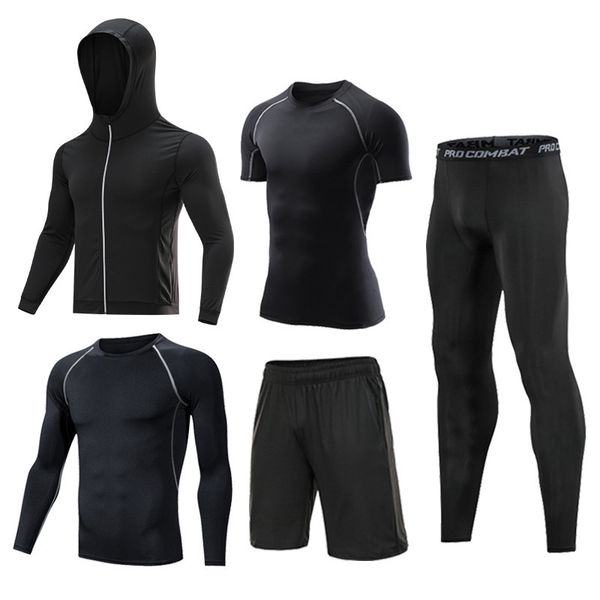 men's tracksuits 5 pcs/set tracksuit s-7xl gym fitness compression sports suit clothes running jogging sport wear exercise workout tigh, Gray
men's tracksuits 5 pcs/set tracksuit s-7xl gym fitness compression sports suit clothes running jogging sport wear exercise workout tigh, Gray