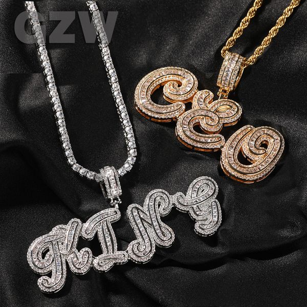 new fashion cursive letter custom name pendant necklace personalized initial iced out cubic zirconia cz real gold hip hop diy anniversary je, Silver
new fashion cursive letter custom name pendant necklace personalized initial iced out cubic zirconia cz real gold hip hop diy anniversary je, Silver