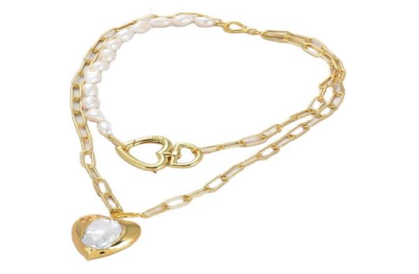 guaiguai jewelry cultured white baroque pearl statement chain necklace heart pearl pendant necklace handmade for women real gems s6627859, Silver
guaiguai jewelry cultured white baroque pearl statement chain necklace heart pearl pendant necklace handmade for women real gems s6627859, Silver